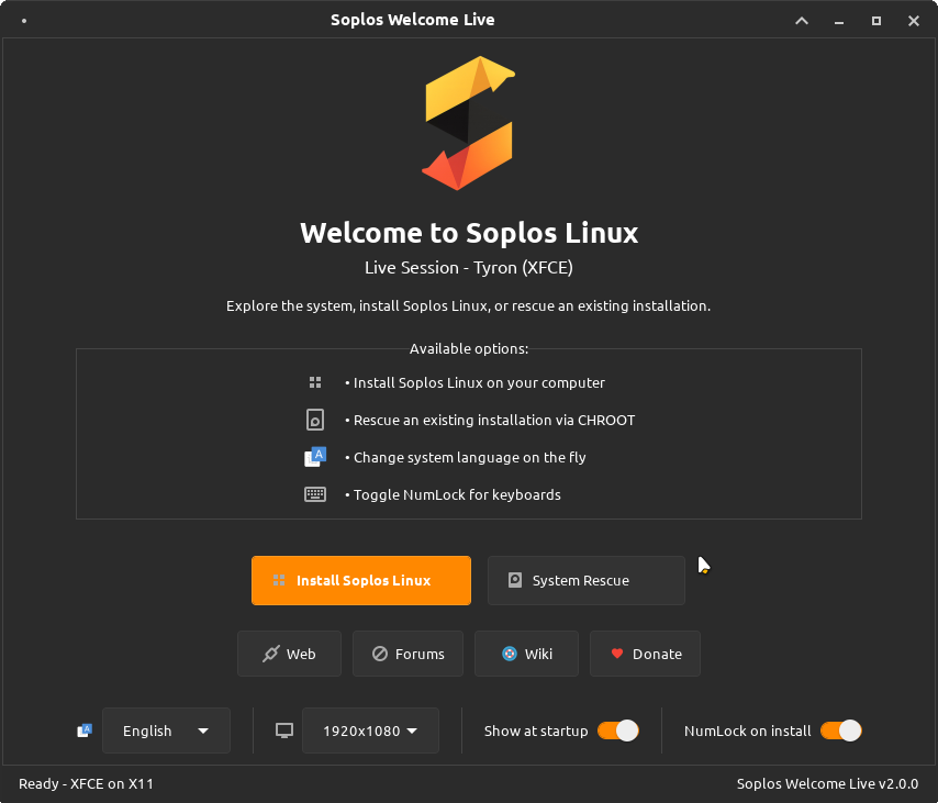 Soplos Welcome Live on Tyron