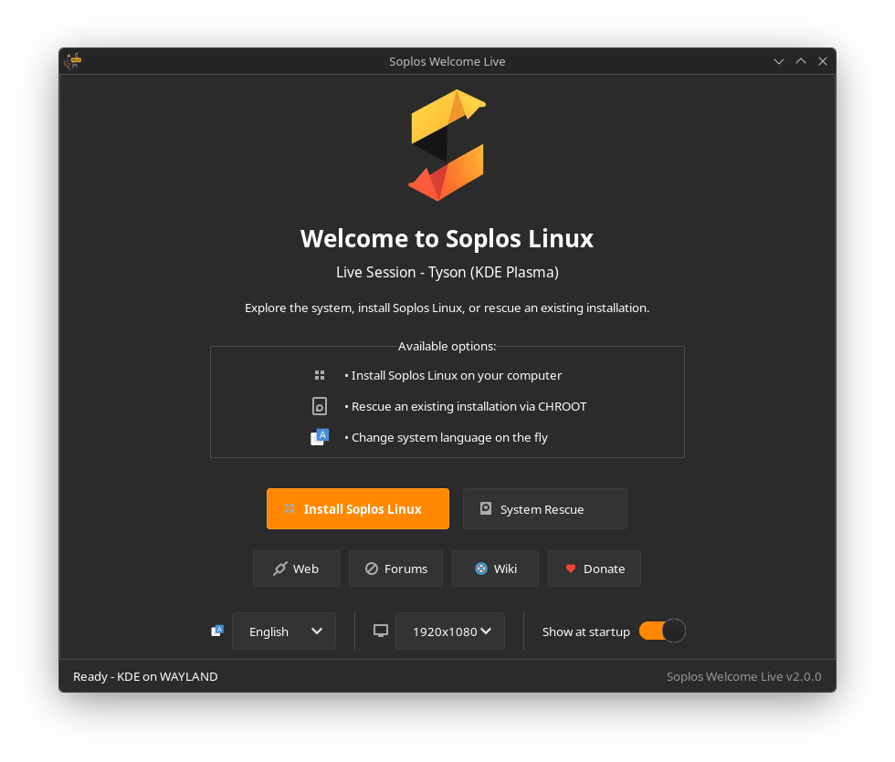 Soplos Welcome Live on Tyson